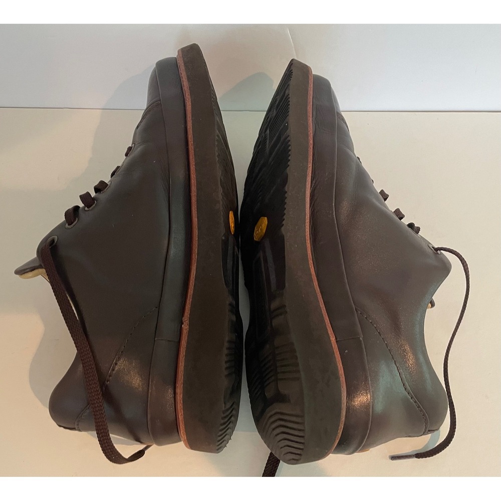Samuel Hubbard Mens Dress Fast Brown Leather Dress Sneakers Shoes Business 9 M - Picture 10 of 10